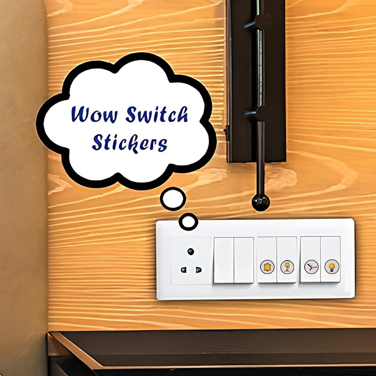 Smart Switch Icon Sticker Sheets – 10 Pack for Home & Office ...